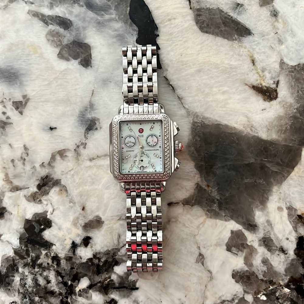 Michele deco watch with diamonds replica inspired HIGH QUALITY